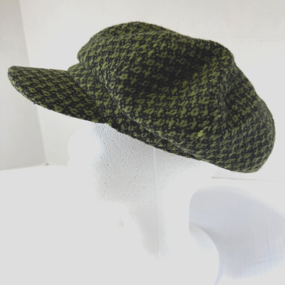 Vintage Y2k Shandon Winter Hat Ireland 100% Wool Newsboy Cap One Size